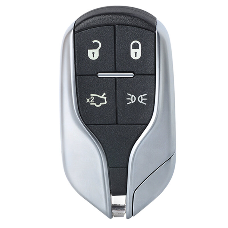 KEYECU 433MHz ID46 Chip FCC ID: M3N-7393490 Fob kunci jarak jauh pintar untuk Maserati Quattroporte presiden Ghibli Levant 2012-2019