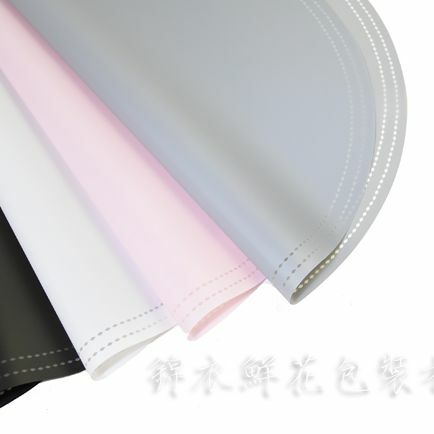 10 Sheets/Tassen Diameter 56.5Cm Circulaire Papier Woord Gestippelde Lijn Hoge Fog Matte Papieren Bloemen Inpakpapier