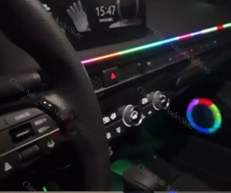 Luz ambiental para Honda Civic 11TH 2022, repuesto para puerta interior, Panel Led automotriz, controles de botón, luces decorativas
