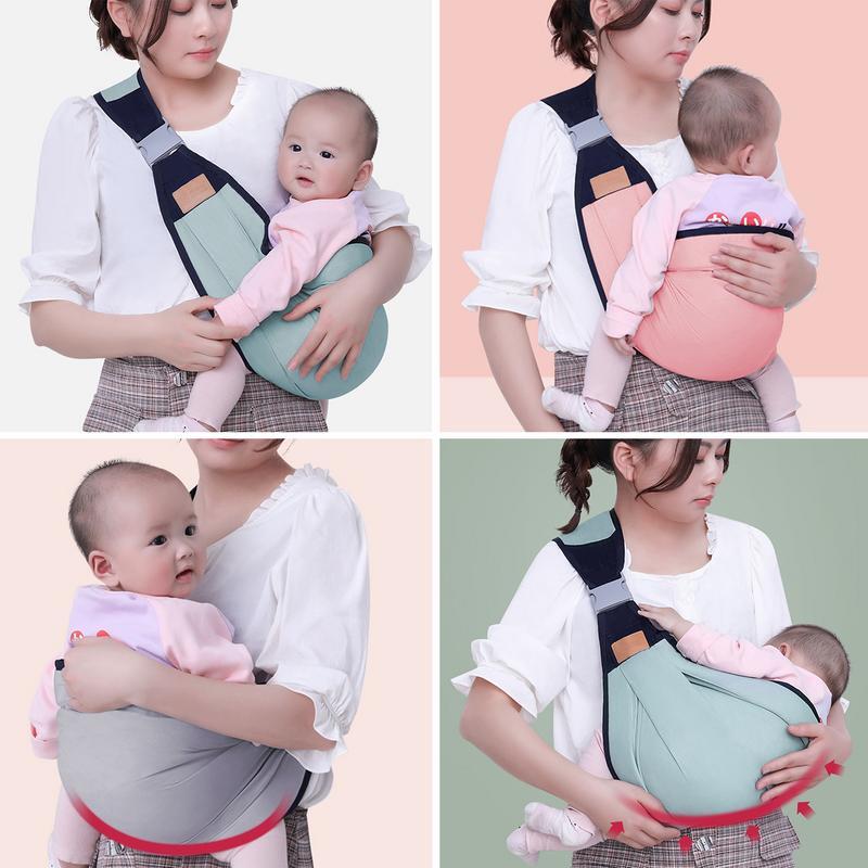 Fascia per marsupio avvolgente per neonato canguri di cotone regolabili allattamento al seno copertura ergonomica per allattamento neonato bambino