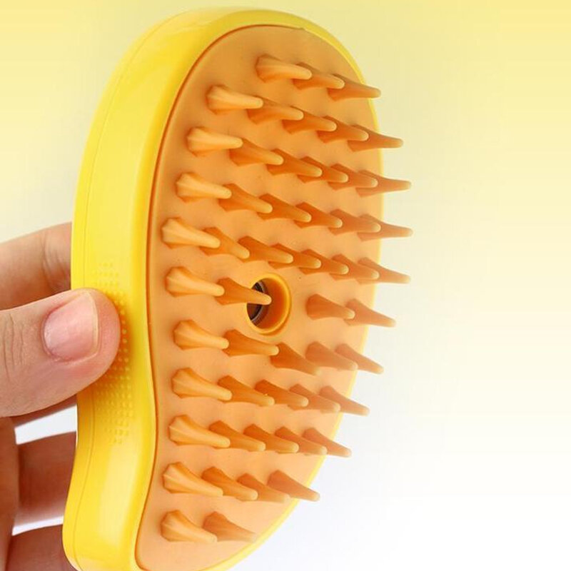 Cat Steam Brush Kitten Pet Comb Electric Spray Water Spray Soft Silicone Depilation Dog Hair Brush Bath Grooming Supplies