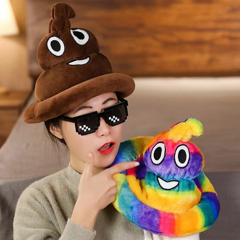 Gift Plushie Dolls Soft Toy Cartoon Doll Poo Stuffed Toy Colorful Poo Plush Toy Hat Toy Brown Poo Plush Toy Poo Plush Doll
