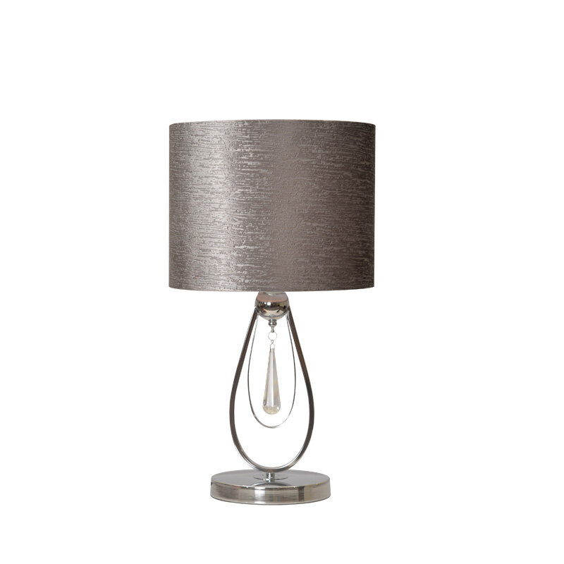 Moderne Eenvoudige Bureaulamp, Slaapkamer Creatief, Modieus, Persoonlijk, Grijs Nachtkastje Lamp, Hotelkamer Tafellamp, Warm Dimmen