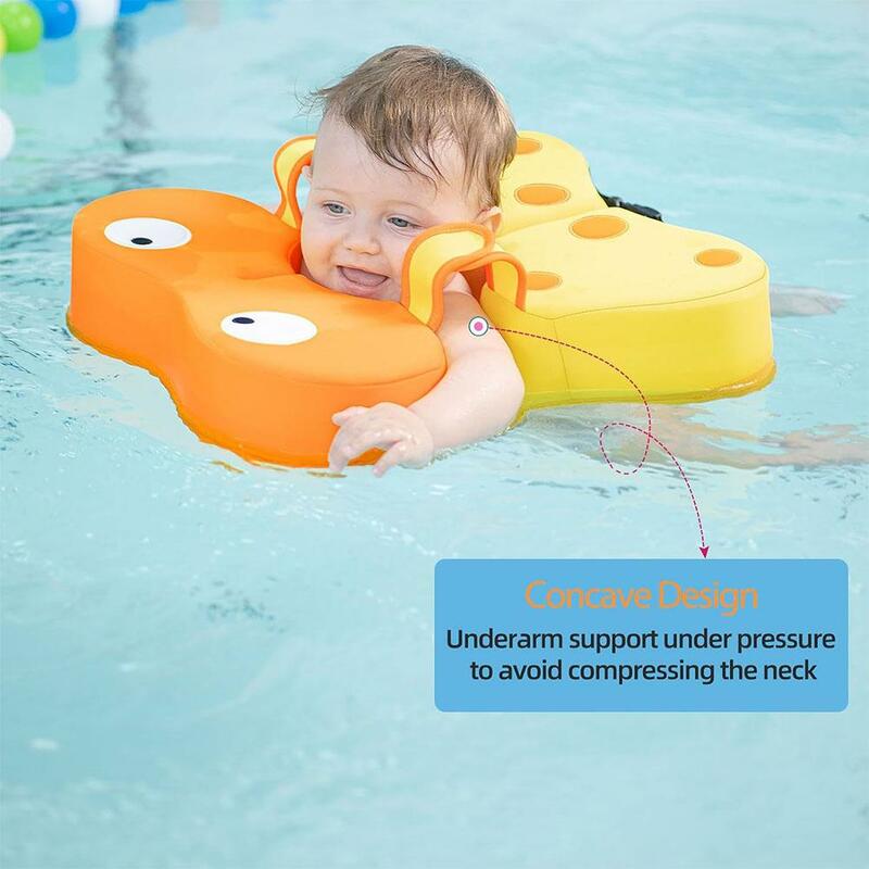 สระว่ายน้ำเด็กลอยน้ำใต้วงแขนอ่างอาบน้ำของเล่นเด็กพองลมได้เหมาะสำหรับเด็กวัยหัดเดินและเด็กอายุ6-36เดือน R8L9