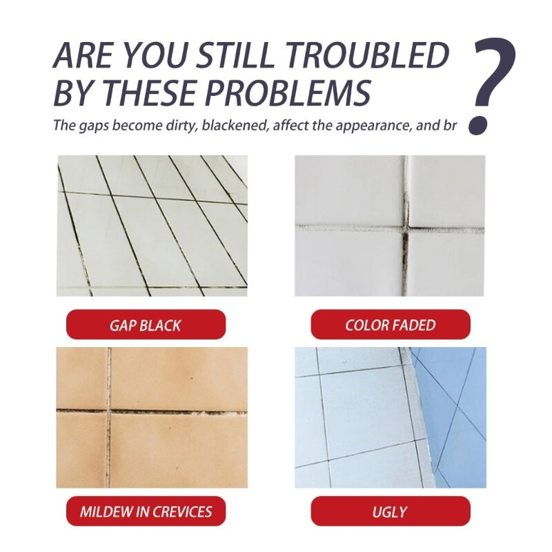 Reparación rápida y confiable espacios entre azulejos Solución conveniente reparación azulejos para hogar