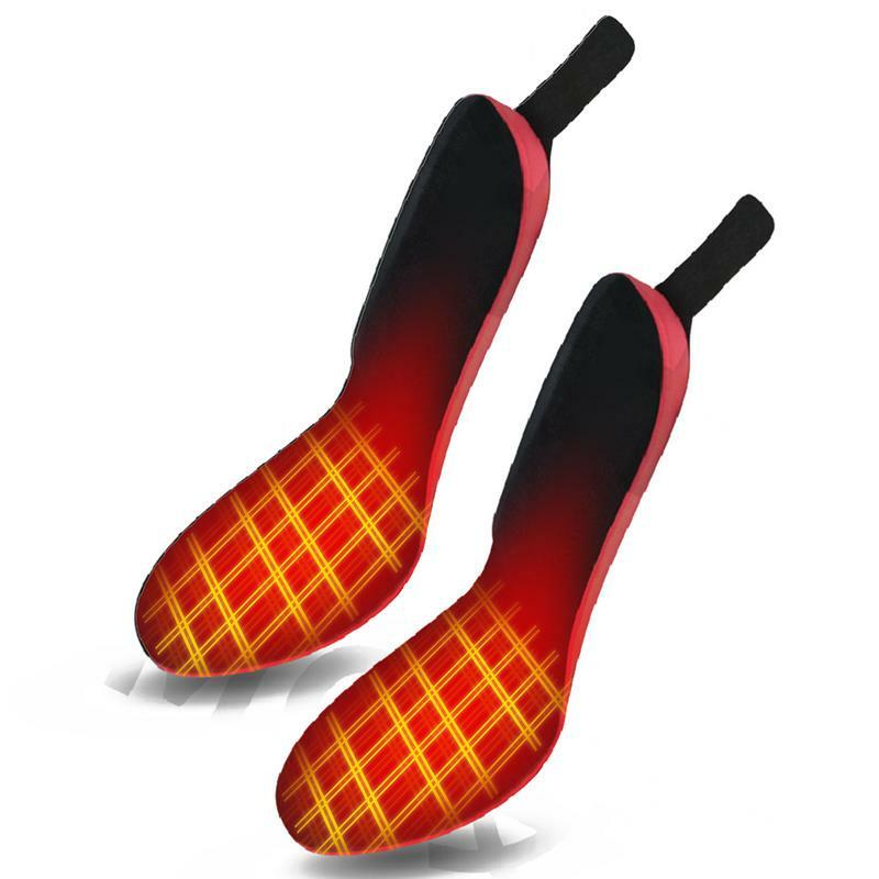 Rechargeable Heated Insole with Remote Control Foot Warmer USB Heated Shoe Insoles Feet Warm Washable Warm Thermal
