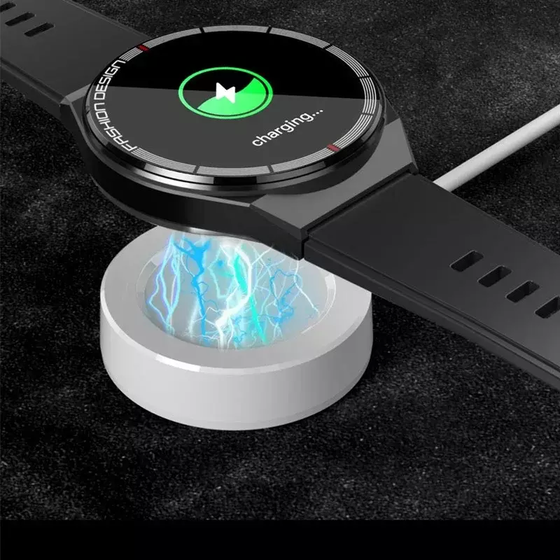 Smart Watch H4 Max 1.45Inch Groter Scherm Nfc Mannen Bluetooth Call Business Polshorloge Sport Tracker Draadloos Opladen Smartwatch