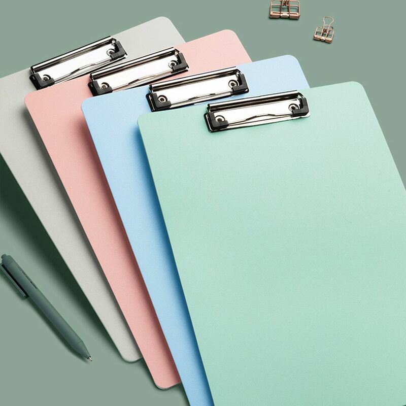 Clip Board School Office Stationery Supplies Profile Clip Hardboard Plastic Clipboard File Folder Writing Pad Splint Memo Clip