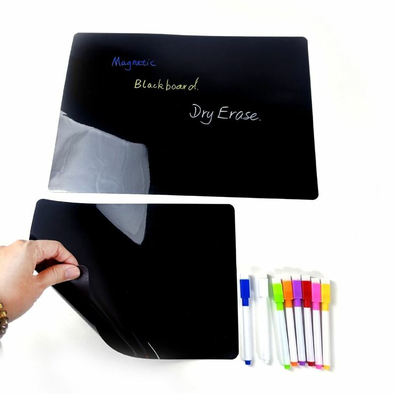 PET Blackboard Stickers Household Drawing Board Magnetic Removable Magnetic Drawing Board Black Schedule Kids Gifts