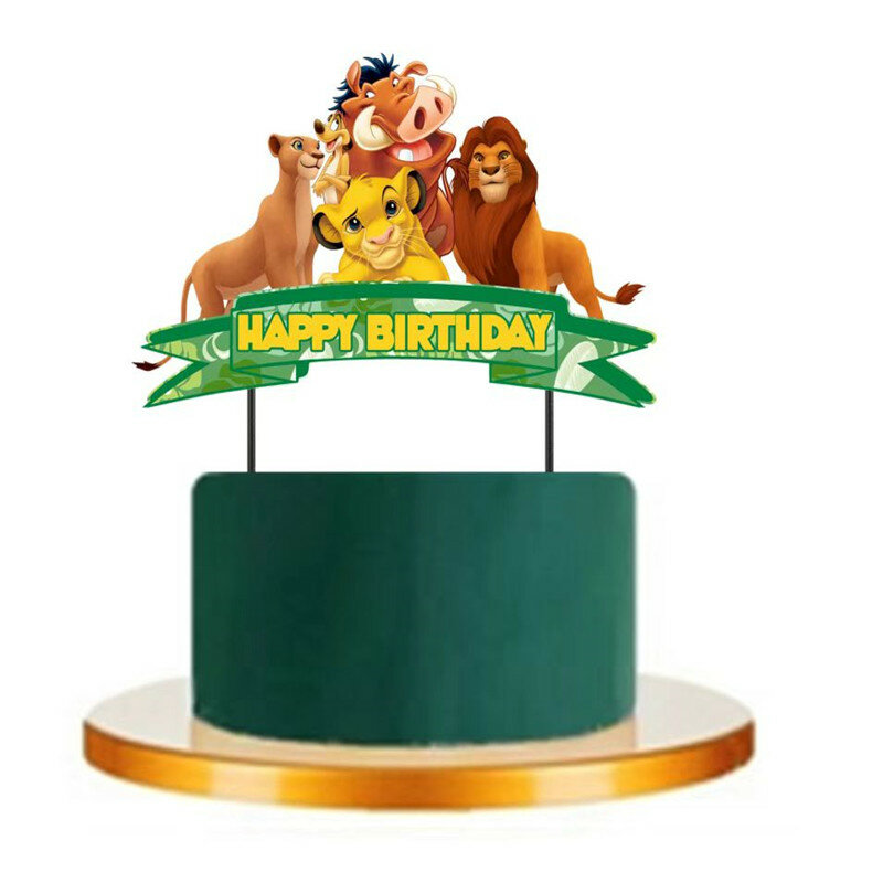 Décorations thème du roi Lion Disney anniversaire, vaisselle jetable, fournitures de fête prénatale pour enfants, cadeau