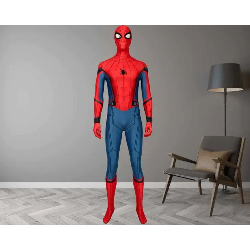 Peter Parker Homem-Aranha fantasia para adultos e crianças, Halloween Cosplay, super-herói Bodysuit, festa Jumpsuit, baile masculino, Zentai