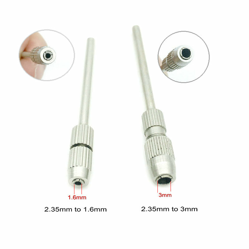 1Pc Dental Bohrer Bur Adapter Konverter 2,35mm Zu 1,6mm/2,35mm Bis 3mm Schaft Polierer für Dental Labor