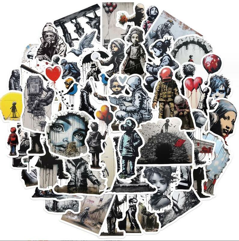 10/30/50Pcs Banksy Abstract Art Style Sticker For Suitcase Skateboard Laptop Luggage Fridge Phone Car Styling DIY Decal Sticker