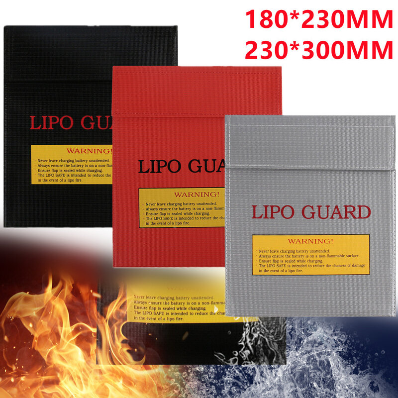 High Quality 18x23cm 30x23cm Fireproof Battery Bag Waterproof RC LiPo Battery Safety Bag Safe Guard Charge Sack