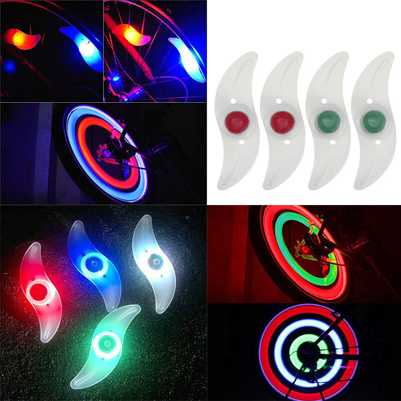 Silicone Safety Warning Light 3 Mode Bicycle Light LED Flash Front Wheel Bike Light Cycle Rear Tail Light Red Green Blue