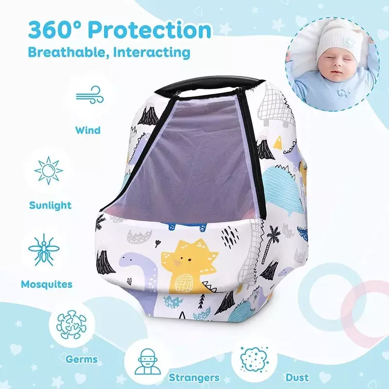 Чехол-переноска для новорожденных, теплый чехол для коляски, полотенце для кормления