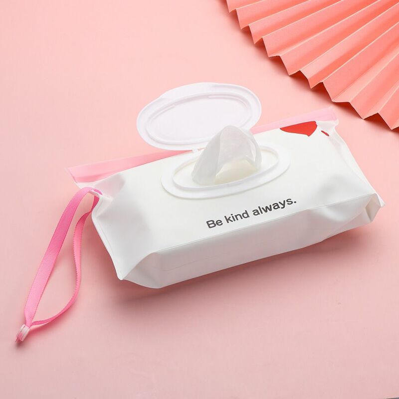 1 Pcs Wet Wipes Bag EVA Baby Cosmetic Pouch Cute Wipes Holder Case Reusable Portable Refillable Baby Product Accessories