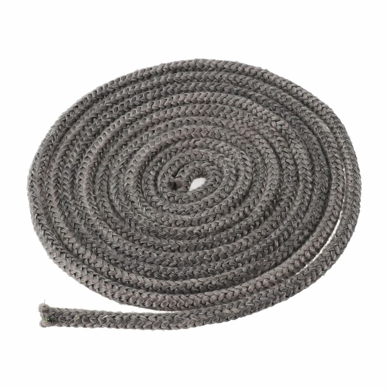 Guarnizione in corda nera durevole forno industriale in fibra di vetro elastico morbido 8mm X 300cm per caldaia buone prestazioni di tenuta