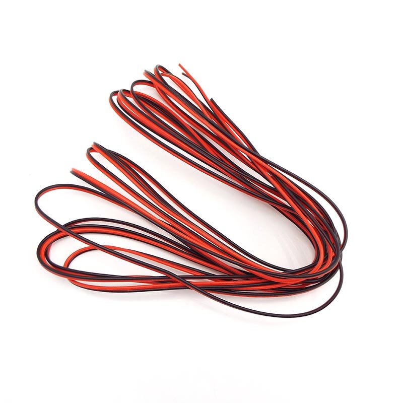 2pin Tinned Copper Insulated PVC Wired Wire 22 awg Electric Extension DIY Connecting For LED Strip Lighting