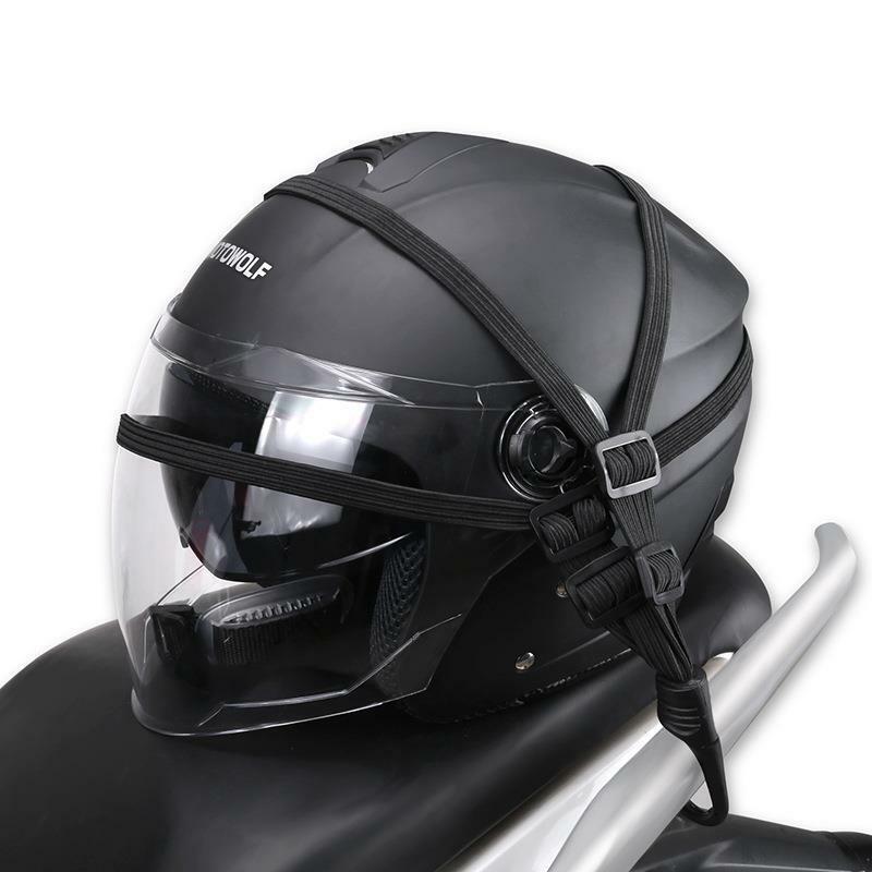 Cinghia per bagagli Moto universale 60/90cm ingranaggi per casco Moto corda con fibbia elastica fissa rete protettiva retrattile ad alta resistenza