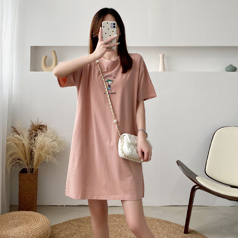 Maternity Nursing Dresses Breastfeeding Dress For Women Summer Pregnant Loose Casual Feeding Clothing Pregnancy Home Clothes
