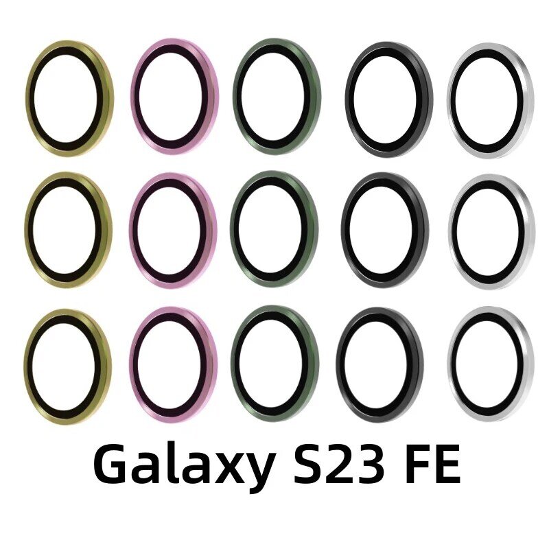 Kamera glas für Samsung Galaxy S23 S23 A55 A54 A34 A35 A25 A14 A15 Objektiv Metallring S24 Sansung S24plus Displays chutz folie