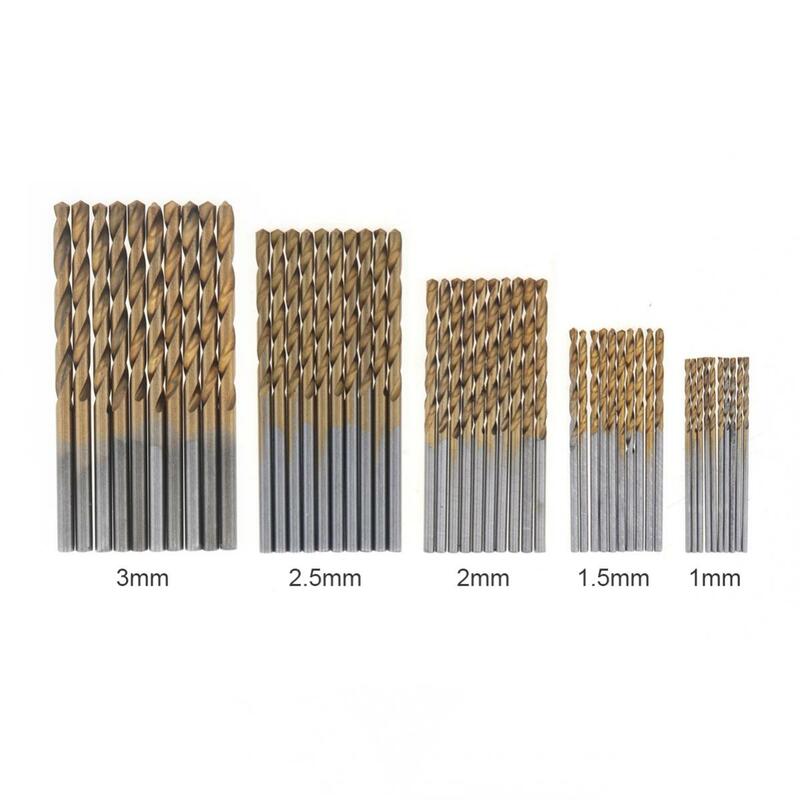 61pcs/set Pin Vise Hand Drill Set Manual Craft Rotary Tools for Craft Carving /Jewelry Making with PCB Mini Drills, Twist Drills