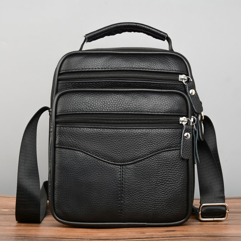 2023 saco de couro genuíno bolsas de negócios sacos de ombro masculino mensageiro sacos pequenos sacos crossbody para o homem bolsa de moda