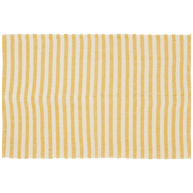 Home Decor Collection-alfombra a capas a rayas amarillas, 24 "x 36"
