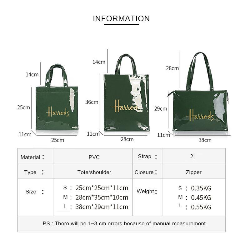 Bolsa de geléia reutilizável para mulheres sacola ecológica flor sacola de compras, bolsa de compras de pvc impermeável estilo moda, nova