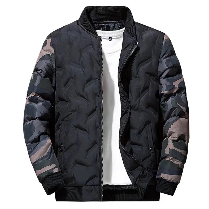 Mens Winter Jackets Coats Outerwear Clothing 2024 Men Camo Bomber Jacket Men's Windbreaker Thick Warm Male Parkas Military