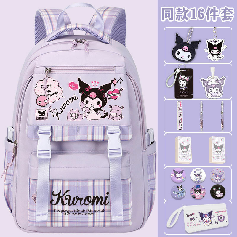 Sanrio New Clow M Student Schoolbag Spine Protection Lightweight Cartoon Large Capacity Children Cute Backpack