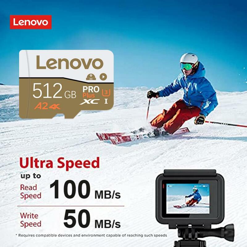 Lenovo U3 A1 V30 Classe 10 Micro Carte 128GB 64GB 256GB 512GB Haute Vitesse Carte Mémoire SD TF Carte Avec Adaptateur Pour Nintendo Commutateur