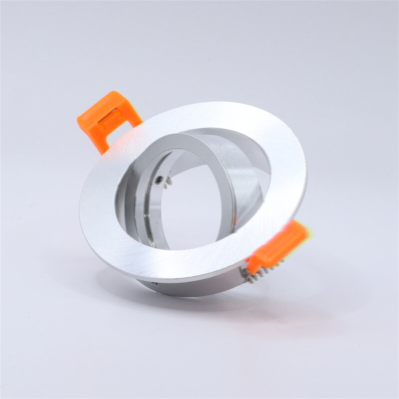 Круглая фиксированная серебристая алюминиевая светодиодная фотолампа GU10 MR16 GU5.3