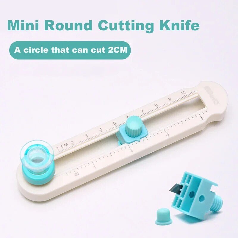 360 Adjustable Scrapbooking Circle Cutter Round Cutting Knife DIY Compass Cutter Paper Office Gadgets Creative Stationery Tools