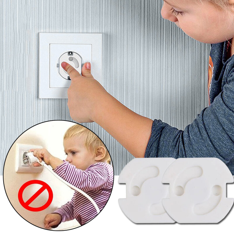 เต้าเสียบปลั๊กไฟอียู10/1ชิ้นเต้าเสียบไฟฟ้าป้องกันความปลอดภัยของเด็กปลั๊กป้องกันไฟฟ้าช็อตปลั๊กป้องกันหมุน