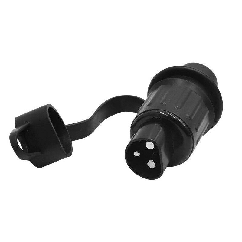 Trailer Plug Adapter Motorhome Power Cord Socket Connector Trailer Tractor Plug Socket 3-pin to DIN 72575 + DIN 9680 6-24 volts
