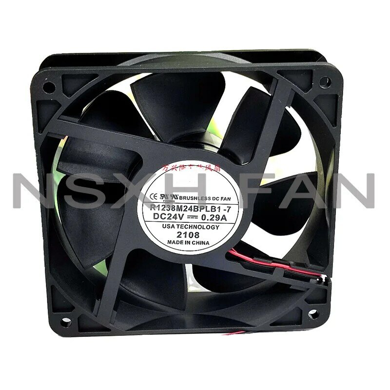 R1238M24BPLB1-7 24V 0.29A 120x120x38mm 2-Wire Server Cooling Fan