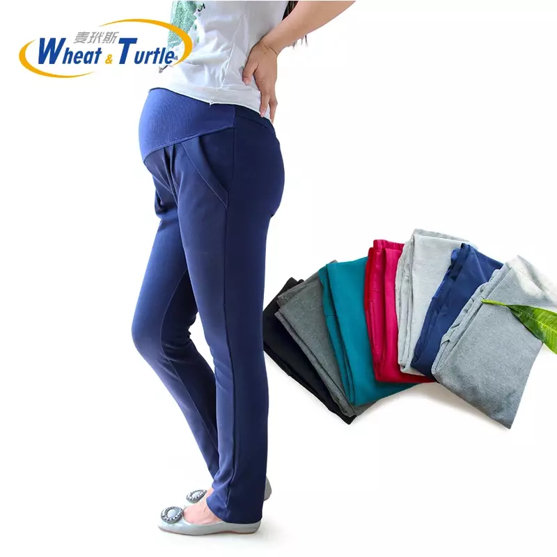 7 Color Maternity Leggings Autumn Winter Warm Cotton Clothing Pregnancy Clothes For Pregnant Women 2023 New Fashion Design Pants