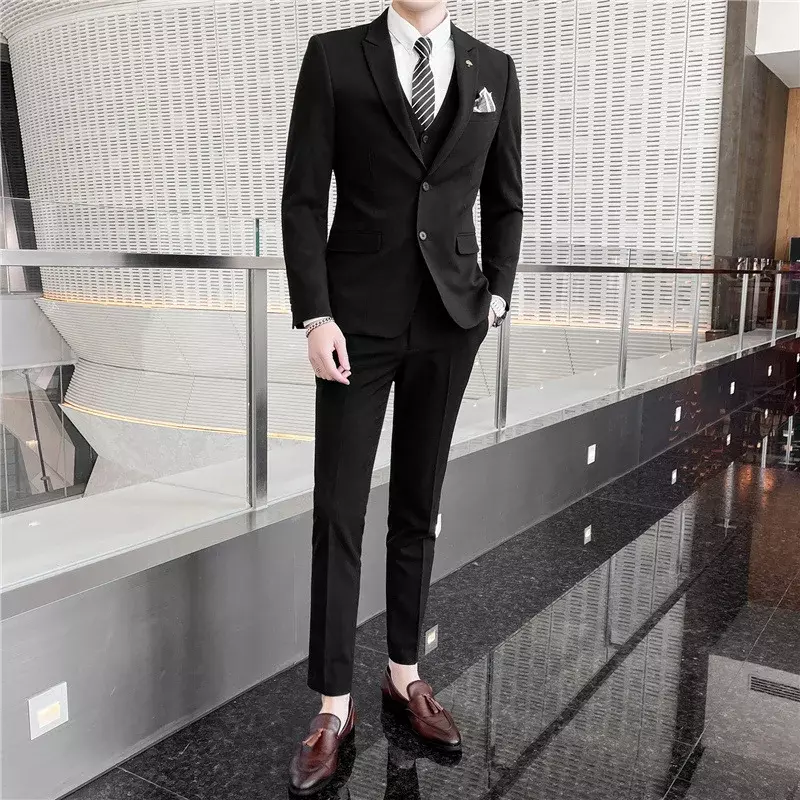 H278 Suit suit men's Korean style slim fit wedding groom's dress
