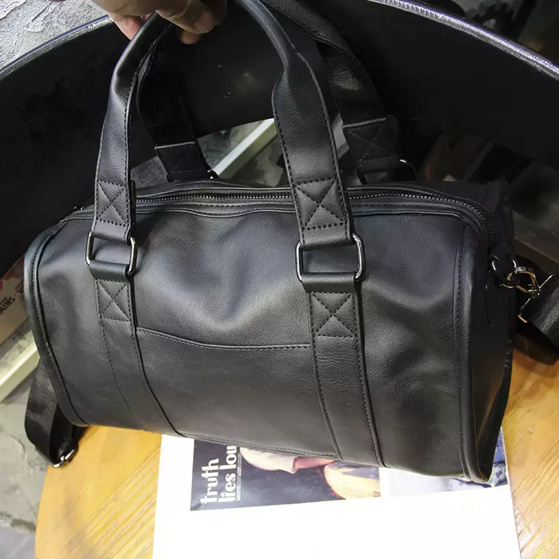 Новинка 2024, Высококачественная Мужская модная сумка через плечо из искусственной кожи, простая сумка-мессенджер через плечо, трендовая сумка унисекс