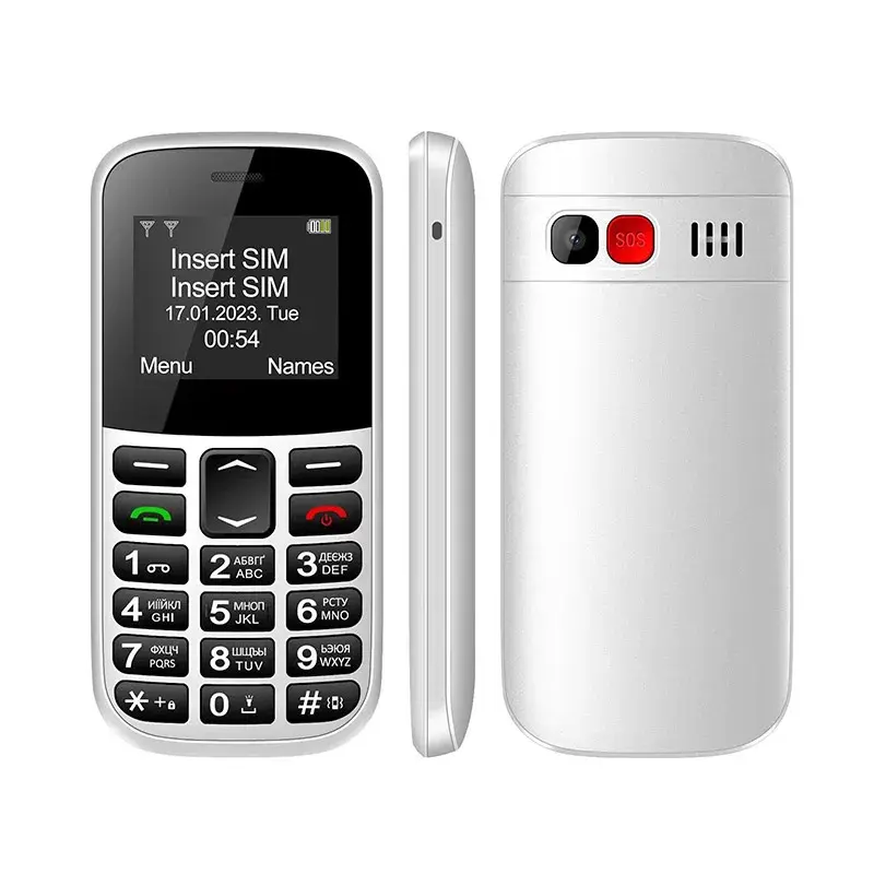 UNIWA MXMID B210 2G Feature Phone Big Keyboard Big Fonts For Elderly  SOS Senior Mobile Phones Wireless Radio Russian Arabic