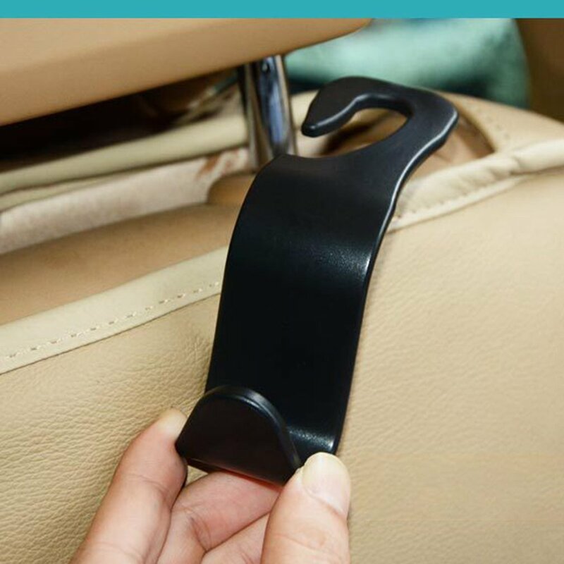 Crochet universel pour dossier de siège de voiture, nouveau support de cintre Portable en Pp, rangement pour sac de voiture, accessoires d'intérieur de voiture 1 pièce