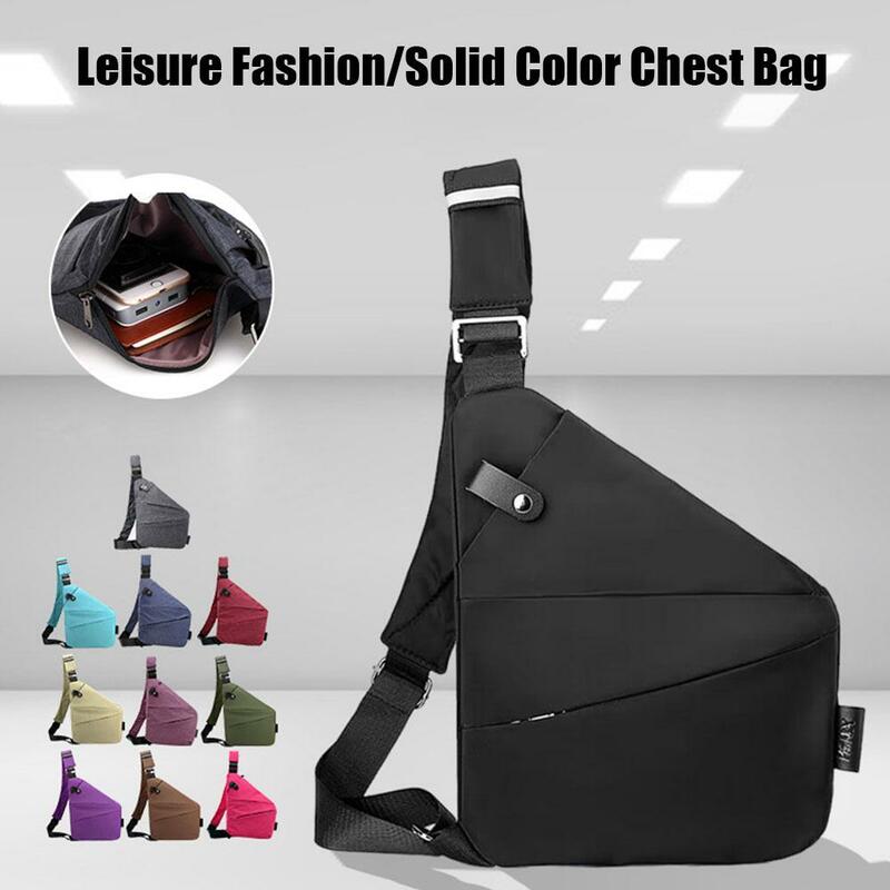 Travel Personal Anti-theft Crossbody Bag Sports Running Multi-functional Leisure Bag Invisible Chest Men's Anti-splash Wall Z9j9