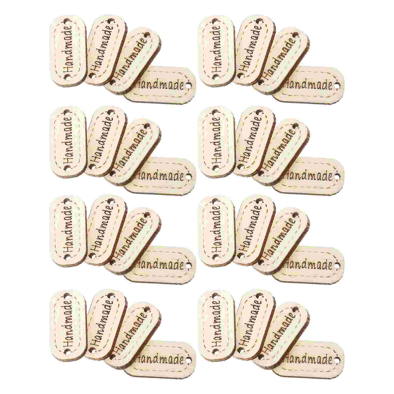 Handmade Wood Buttons for Children, Sewing Labels, Clothing Accessories, Buttons, 200 Pcs