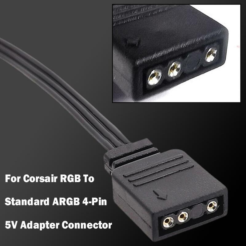 Kabel Adapter dla Corsair RGB do standardowego ARGB 4-Pin 5V złącze adaptera statek piracki Adapter do kontrolera linii QL 120 ICUE