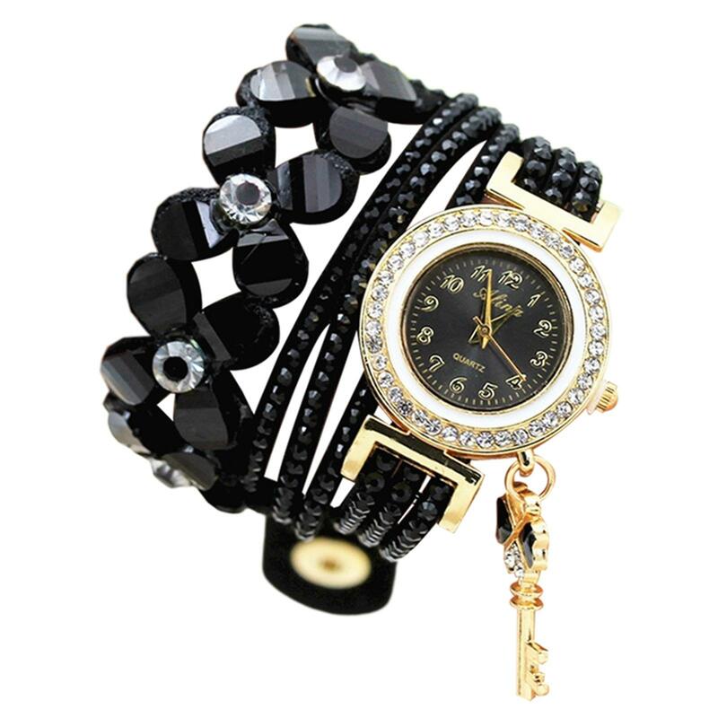 Zegarek z bransoletką i wyświetlaczem czasu dla kobiet z dokładnym wskaźnikiem czasu zegarek na rękę na prezent urodzinowy podróż na pieszą ulicę zajęcia na świeżym powietrzu