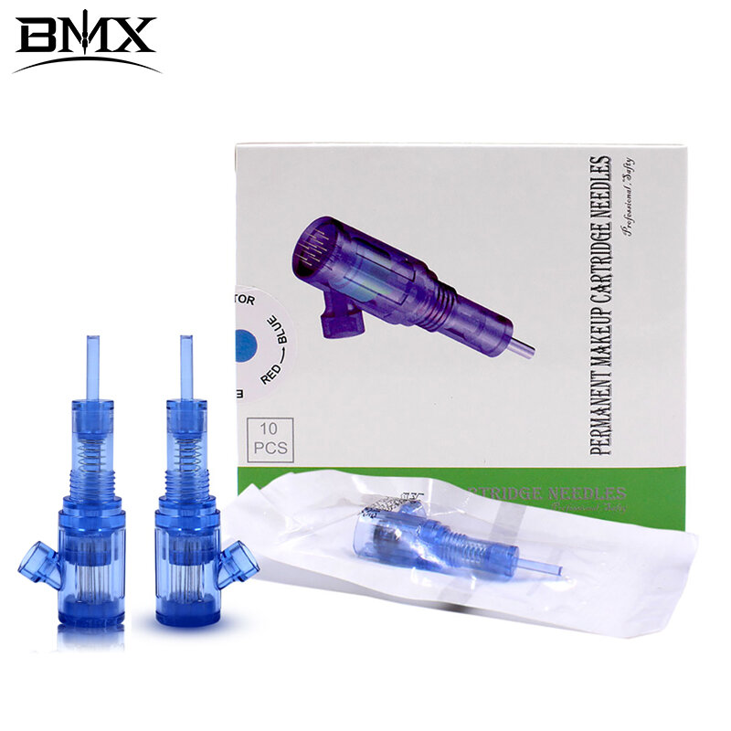 Jarum Microneeding BMX untuk Mesin Rias Permanen Kartrid Jarum Tato 12/36/42/Perawatan Kulit Nano Pertumbuhan Rambut