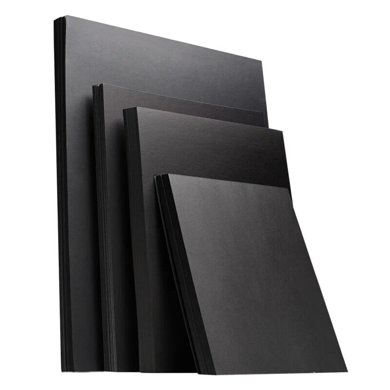 120g 160g 180g 230g 300g sztuka dla dzieci malowanie czarny papier A4 rozmiar czarny karton