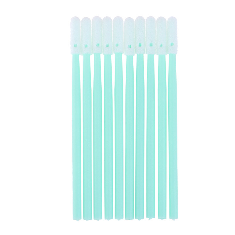 100Pcs 836D Industrial Dust-free Purification Cotton Swab Sponge Swab Green PP Handle Wipe Stick Can Clean The Camera Lens